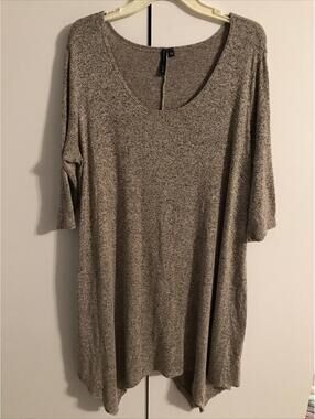 Obsession Womens 2xl Super Soft Gray Midi Dress A673